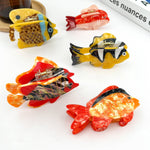 Fish Claw Clip - Yellow/Black Hair Accessories TheDivaSoap