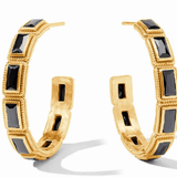 Baguette Hoop - Obsidian Black - Medium Earrings Julie Vos