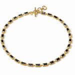 Baguette Tennis Necklace - Obsidian Black Necklaces Julie Vos