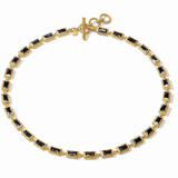 Baguette Tennis Necklace - Obsidian Black Necklaces Julie Vos