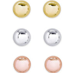 Ball Studs Set - Gold, Silver, Rose Kids Jewelry Lily Nily