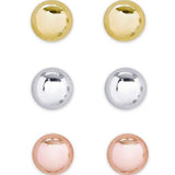 Ball Studs Set - Gold, Silver, Rose Kids Jewelry Lily Nily