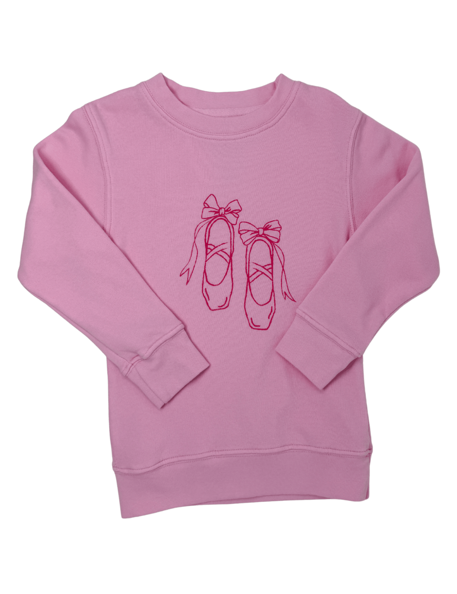 Ballet Slippers Sweatshirt - Lt. Pink Girls Sweaters + Sweatshirts Mustard & Ketchup