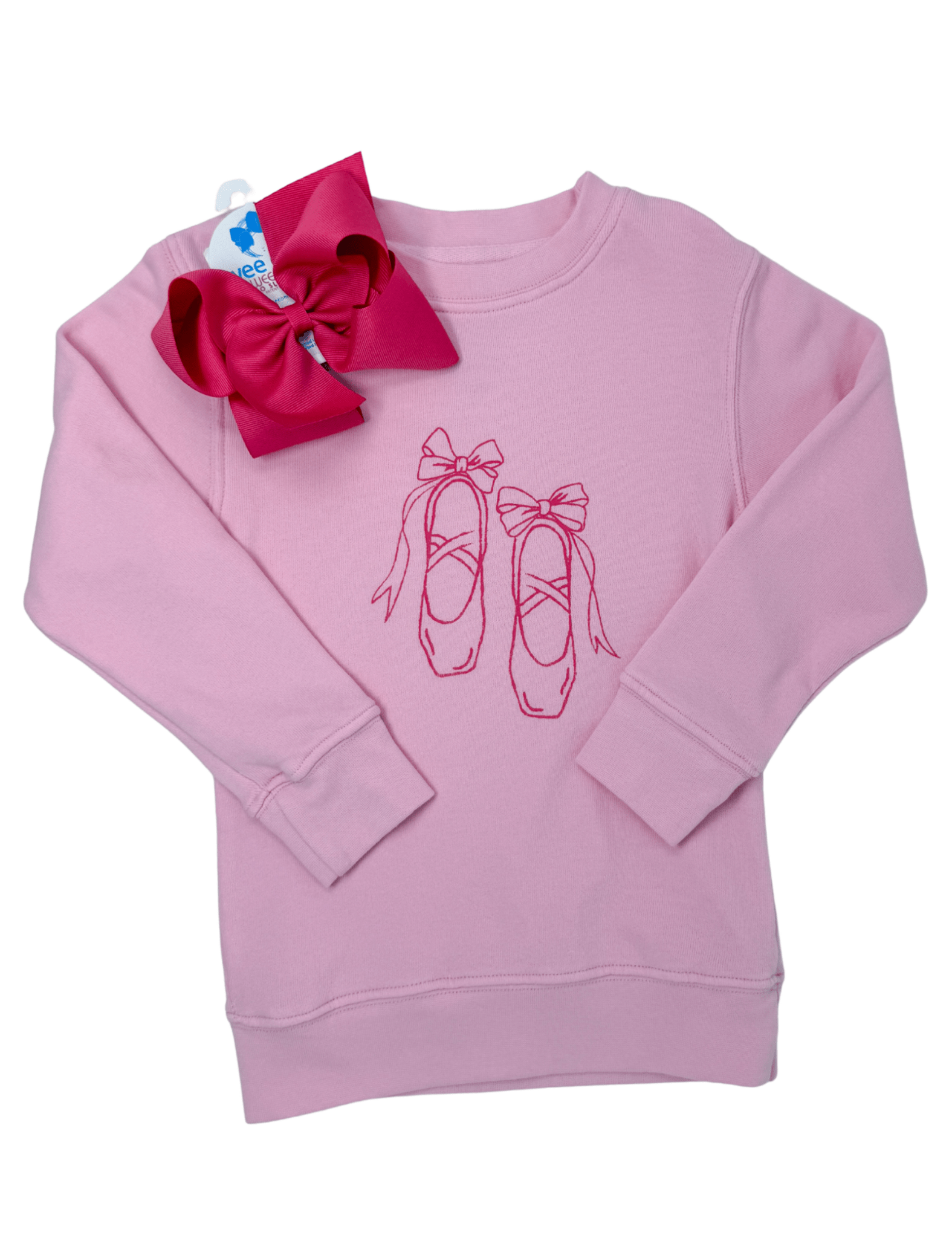 Ballet Slippers Sweatshirt - Lt. Pink Girls Sweaters + Sweatshirts Mustard & Ketchup