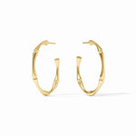 Bamboo Hoop- Gold- Medium Earrings Julie Vos