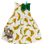 Banana Sleeveless Dress Girls Play Dresses Compagna Fantastica