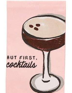 Bar Towels - Assorted Kitchen + Entertaining Mudpie But First Cocktails
