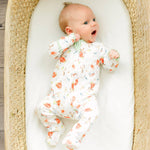 Barnyard Babies Print Zip Footie Baby Sleepwear Magnolia Baby