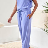 Barrel Crop Jogger - Baja Blue - Sugar Babies Children's Boutique/Meg's Shoppe