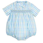 Barrington Bubble - Briarcliff Plaid Boys Bubbles + Rompers Little English