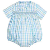 Barrington Bubble - Briarcliff Plaid Boys Bubbles + Rompers Little English