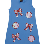 Baseball Applique Tank Dress Girls Play Dresses Emma Jean