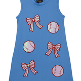 Baseball Applique Tank Dress Girls Play Dresses Emma Jean