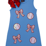 Baseball Applique Tank Dress Girls Play Dresses Emma Jean