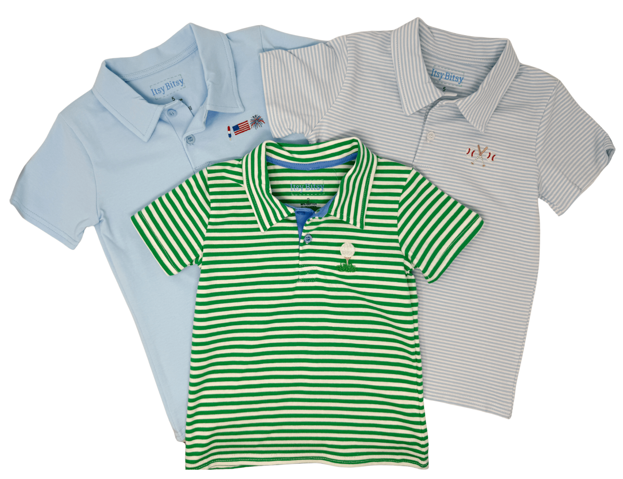 Baseball Polo Boys Shirts + Polos Itsy Bitsy