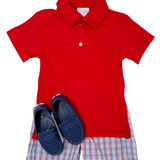 Basic Short - Patriotic Plaid Boys Shorts Little English