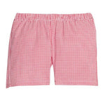 Basic Short - Red Seersucker GIngham Boys Shorts Little English
