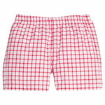 Basic Short - Red Windowpane Boys Shorts Little English