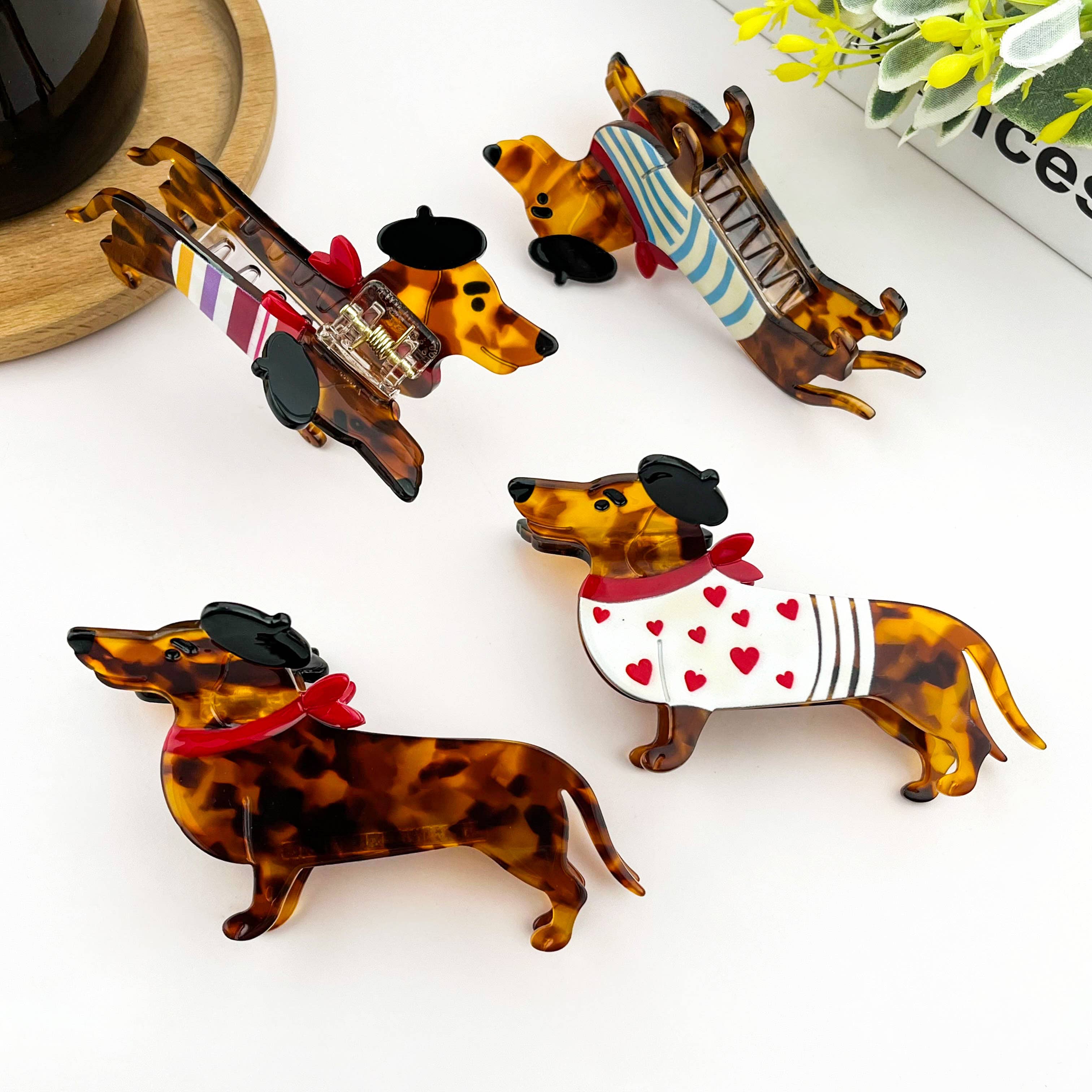 Dog Claw Clip - Multi-Colored Hair Accessories TheDivaSoap