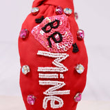 Be Mine Headband Red Hair Accessories Caroline Hill