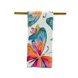 Be Transformed Butterfly Tea Towel - Spring Hand Towel Rachel Brooks Design, LLC