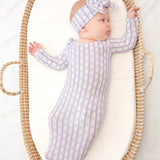 Lilac Ribbons Knotted Gown