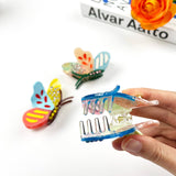 Colorful Cartoon Butterfly Claw Clip Diamond Hair Clips: C Hair Accessories TheDivaSoap