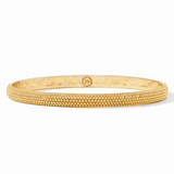 Beaded Eternity Bangle - Cabochon Gold - Small Bracelets Julie Vos