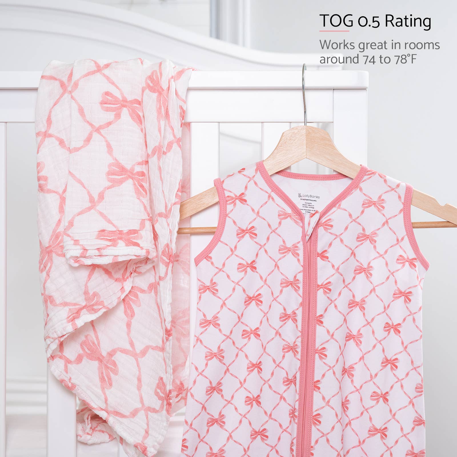 Beautiful Bows Baby Girl Sleep Sack Baby Accessories LollyBanks