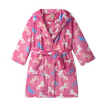 Beautiful Horses Fuzzy Fleece Robe Kids Pajamas Hatley