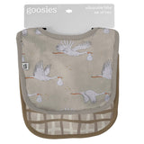 Beige Neutral Storks - Bib Set Baby Accessories Goosies