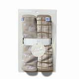 Beige Neutral Storks - Burp Cloths Set Baby Accessories Goosies