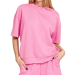 Belle Haven Set - Candy Pink Tops Zenana