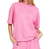Belle Haven Set - Candy Pink Tops Zenana