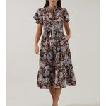 Bellucci Poplin Midi Dress Long Dresses Sugarlips