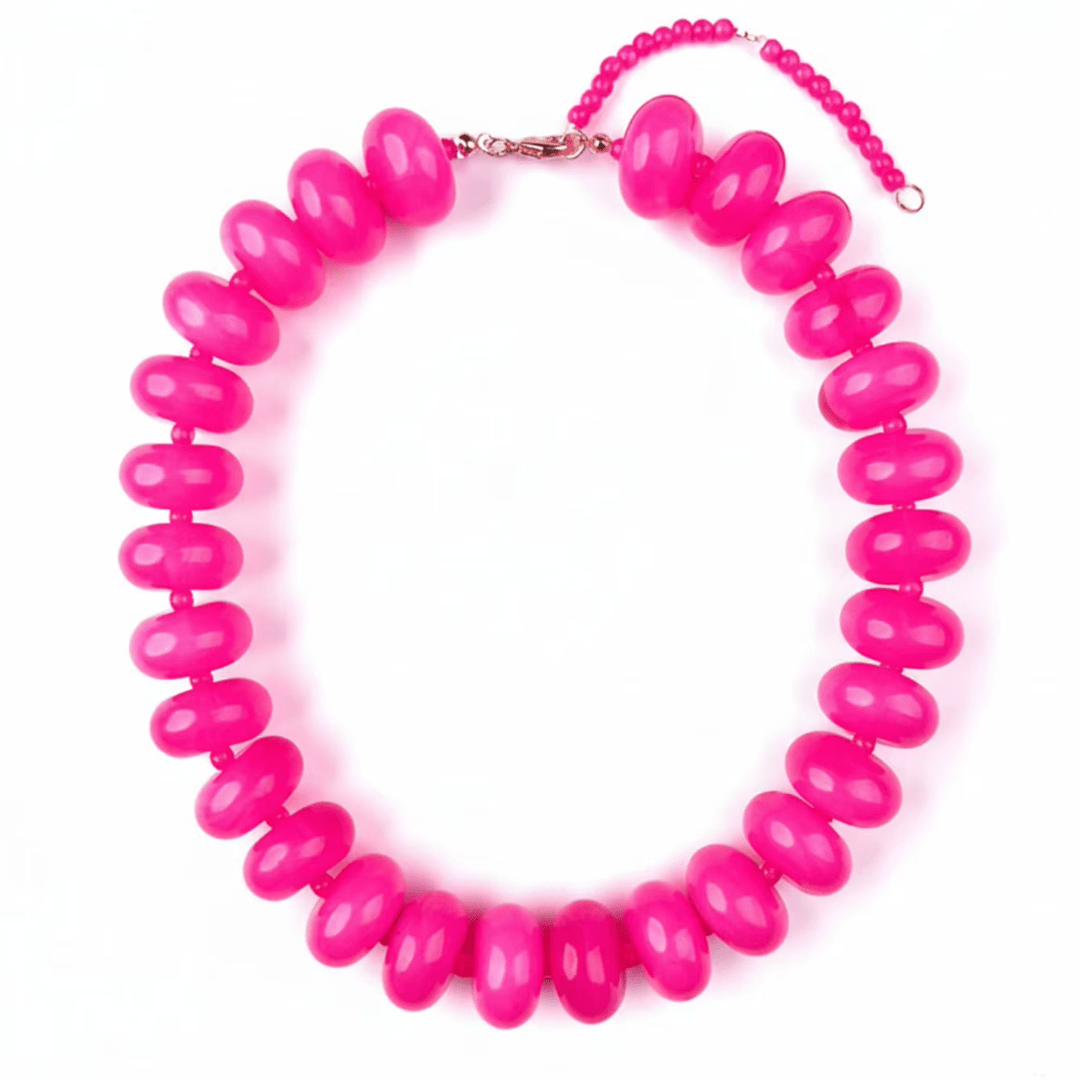 Bentley Necklace - Hot Pink - Sugar Babies Children's Boutique/Meg's Shoppe
