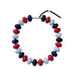 Bentley Necklace - Navy/Powder Blue/Red - Sugar Babies Children's Boutique/Meg's Shoppe