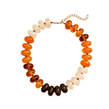 Bentley Necklace - Orange/Brown/Dark Brown - Sugar Babies Children's Boutique/Meg's Shoppe