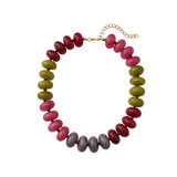 Bentley Necklace - Pink/Green/Burgundy - Sugar Babies Children's Boutique/Meg's Shoppe