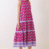 Berry Bright Midi Dress Long Dresses TCEC