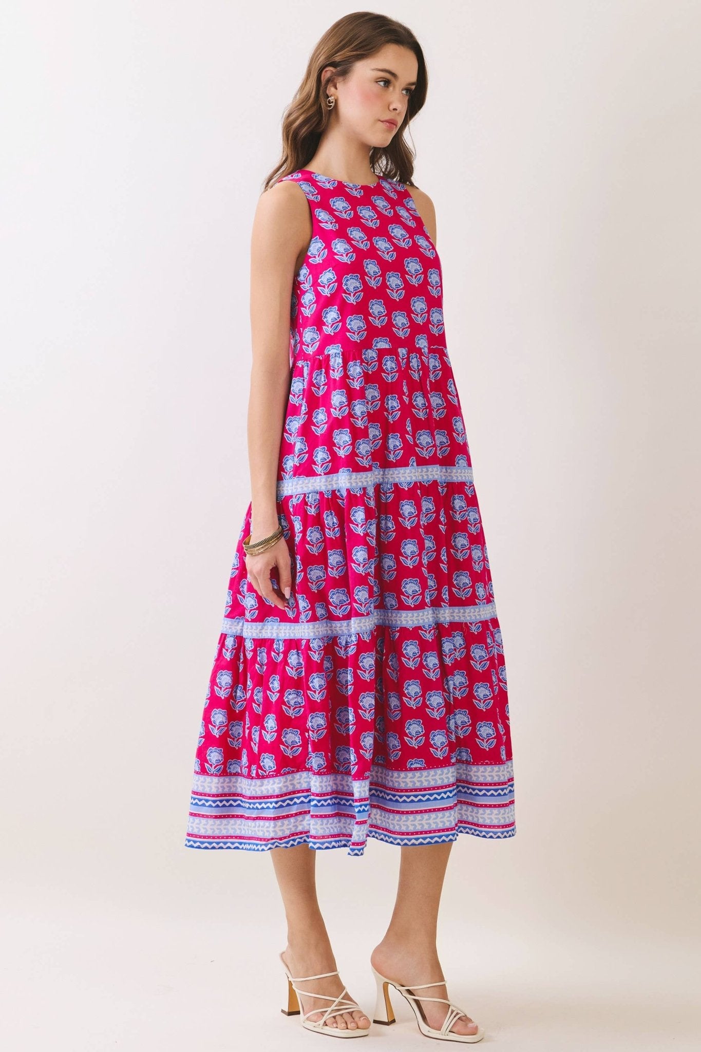 Berry Bright Midi Dress Long Dresses TCEC