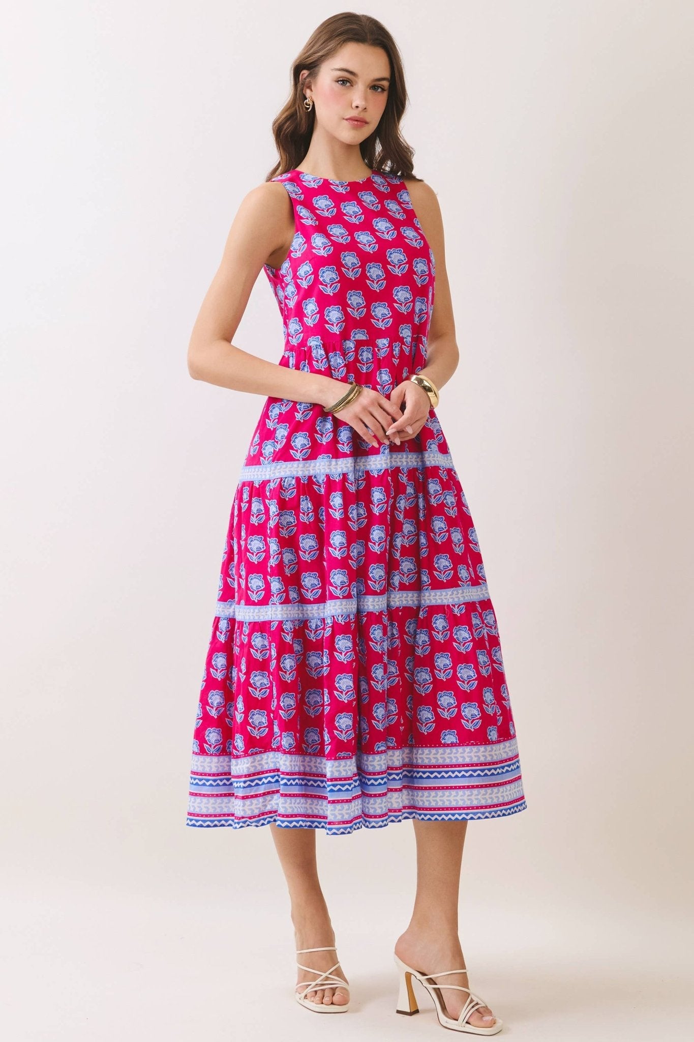 Berry Bright Midi Dress Long Dresses TCEC