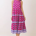 Berry Bright Midi Dress Long Dresses TCEC