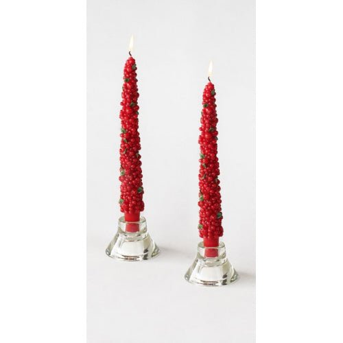 Berry Tree 10" Taper Candle Seasonal One Hundred 80 Degrees