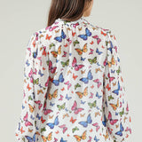 Bess Butterfly Long Sleeve Blouse Tops Sugarlips