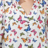 Bess Butterfly Long Sleeve Blouse Tops Sugarlips