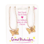 BFF Butterfly Share & Tear Necklaces Kids Jewelry Great Pretenders