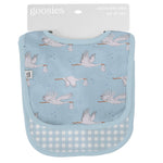 Bib Set - Blue Storks/Gingham Baby Accessories Goosies