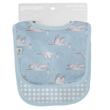 Bib Set - Blue Storks/Gingham Baby Accessories Goosies