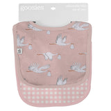 Bib Set - Pink Storks/Gingham Baby Accessories Goosies